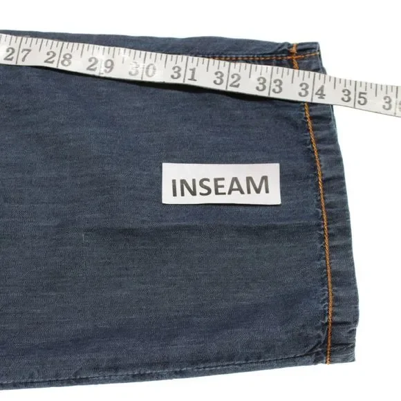 Hettabretz NWD Cotton / Silk Blend 5 Pocket Jeans Size 58 (42 US) In Solid Blue